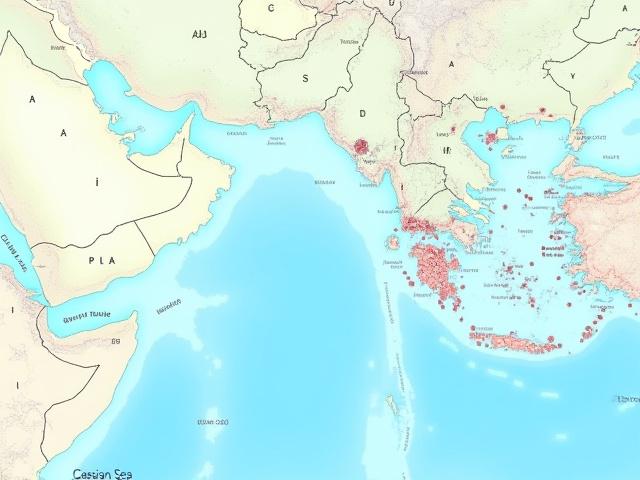 Screenshot of an interactive marine research map